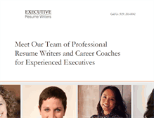 Tablet Screenshot of executiveresumewriters.com